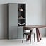 Woood Rhonda Eettafel O129 Cm Eiken Bordeauxrood [fsc]