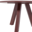 Woood Rhonda Eettafel O129 Cm Eiken Bordeauxrood [fsc]