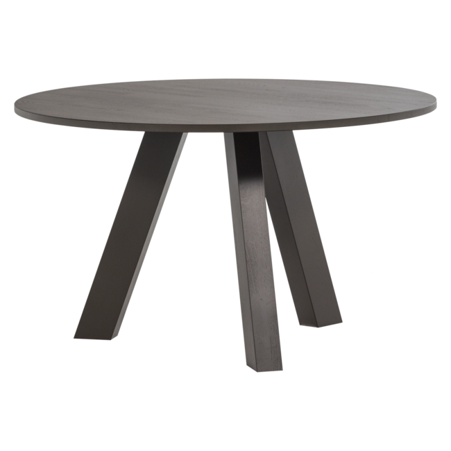 Woood Rhonda Eettafel O129 Cm Eiken Middenbruin [fsc]