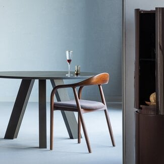 Woood Rhonda Eettafel O129 Cm Eiken Middenbruin [fsc]