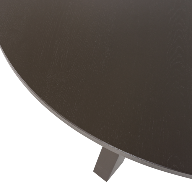 Woood Rhonda Eettafel O129 Cm Eiken Middenbruin [fsc]