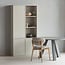Woood Rhonda Eettafel O129 Cm Eiken Warmgrijs [fsc]