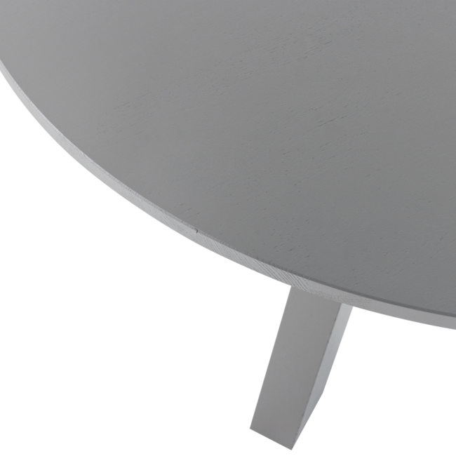 Woood Rhonda Eettafel O129 Cm Eiken Warmgrijs [fsc]