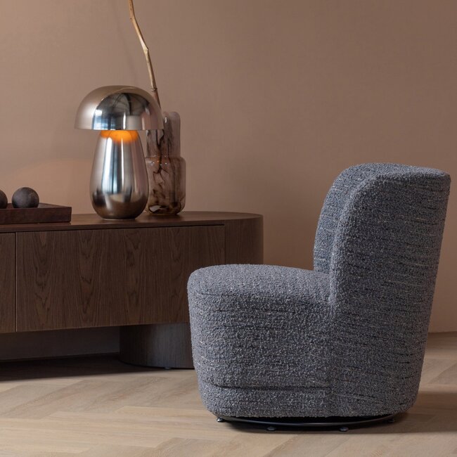 Woood Atty Draaifauteuil Grove Melange Grijs [fsc]