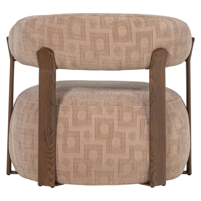 Woood Foon Fauteuil 3d Structuurstof Zand [fsc]