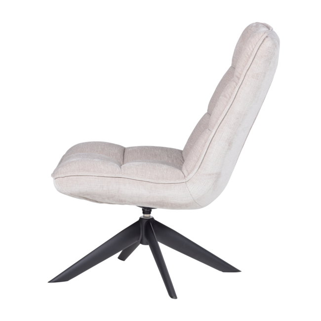 Woood Jouke Draaifauteuil Chenille Structuur Naturel [fsc]