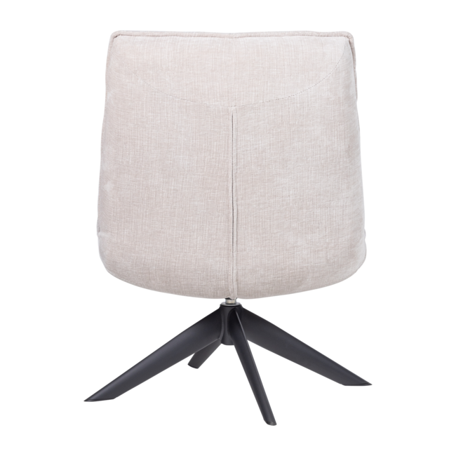 Woood Jouke Draaifauteuil Chenille Structuur Naturel [fsc]