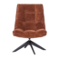 Woood Jouke Draaifauteuil Chenille Structuur Roestbruin [fsc]