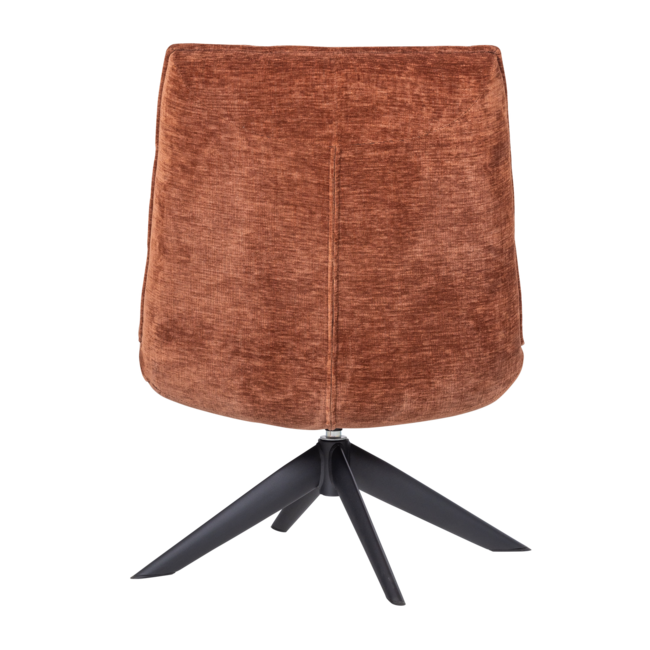 Woood Jouke Draaifauteuil Chenille Structuur Roestbruin [fsc]