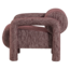 Woood Lenny Fauteuil Met Dessin Bordeauxrood