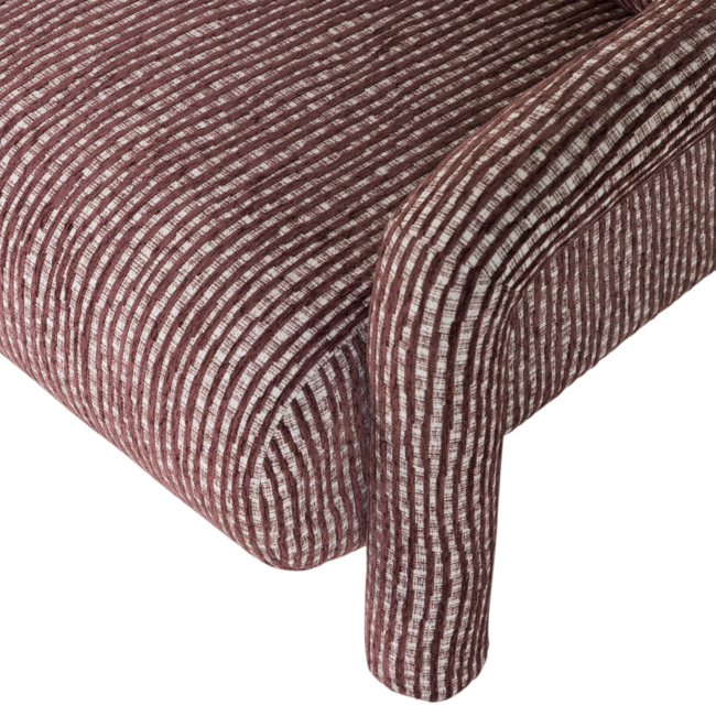 Woood Lenny Fauteuil Met Dessin Bordeauxrood