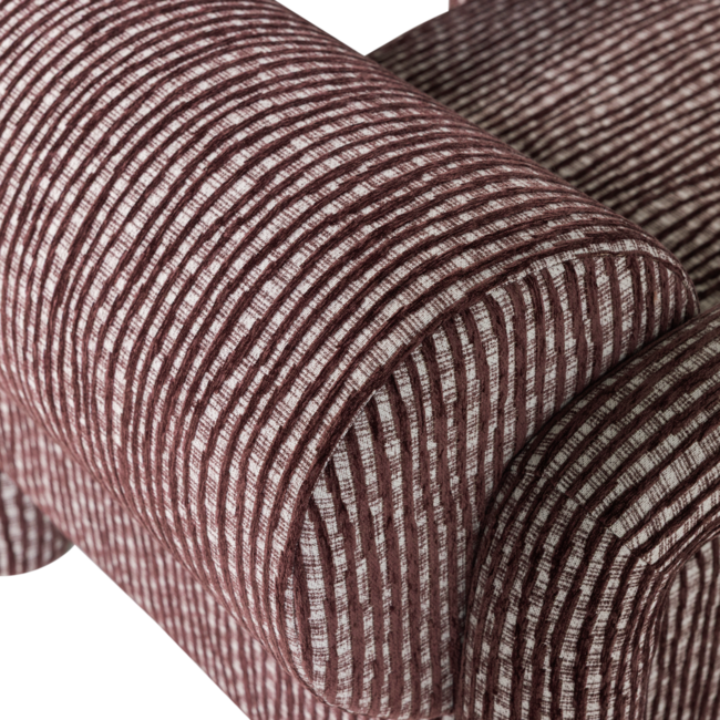 Woood Lenny Fauteuil Met Dessin Bordeauxrood