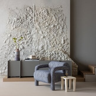 Woood Lenny Fauteuil Met Dessin Grijsblauw