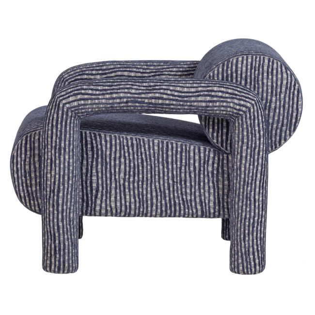 Woood Lenny Fauteuil Met Dessin Grijsblauw