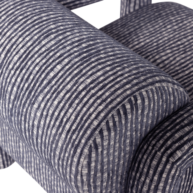 Woood Lenny Fauteuil Met Dessin Grijsblauw