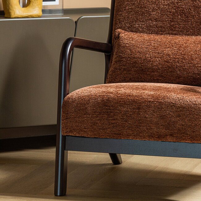 Woood Mark Fauteuil Chenille Bruin
