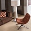Woood Maudi Draaifauteuil Chenille Structuur Bruin
