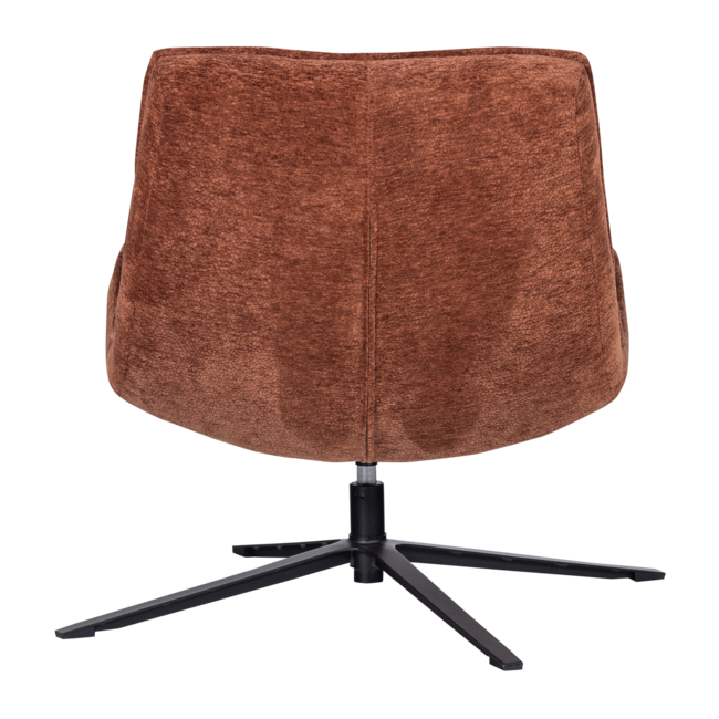 Woood Maudi Draaifauteuil Chenille Structuur Bruin