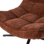 Woood Maudi Draaifauteuil Chenille Structuur Bruin