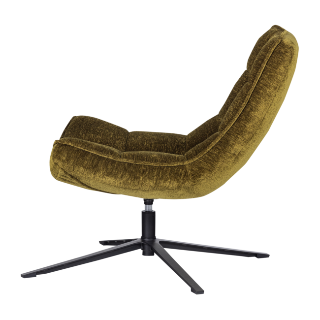 Woood Maudi Draaifauteuil Chenille Structuur Groen