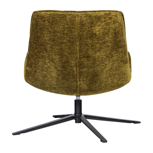 Woood Maudi Draaifauteuil Chenille Structuur Groen