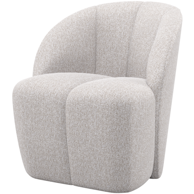 Woood Mojo Draaifauteuil Boucle Ecru Melange