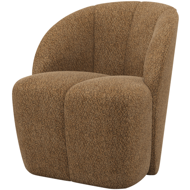 Woood Mojo Draaifauteuil Wollig Honinggeel