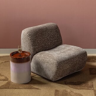 Woood Nomu Fauteuil Craquele Velvet Lichtbruin [fsc]
