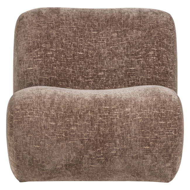 Woood Nomu Fauteuil Craquele Velvet Lichtbruin [fsc]