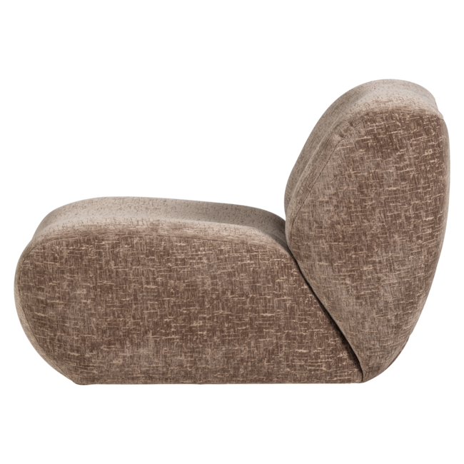 Woood Nomu Fauteuil Craquele Velvet Lichtbruin [fsc]