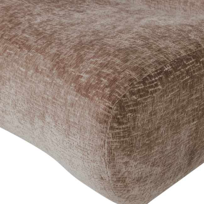 Woood Nomu Fauteuil Craquele Velvet Lichtbruin [fsc]