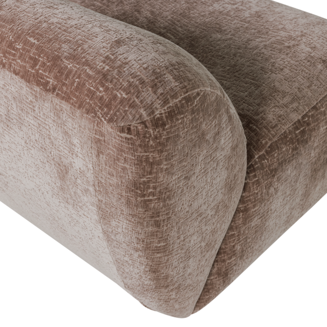 Woood Nomu Fauteuil Craquele Velvet Lichtbruin [fsc]