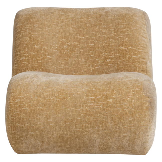 Woood Nomu Fauteuil Craquele Velvet Lichtgeel [fsc]