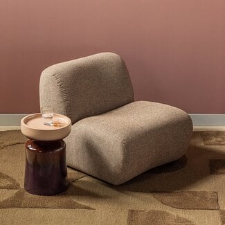 Woood Nomu Fauteuil Grove Chenille Lichtbruin [fsc]