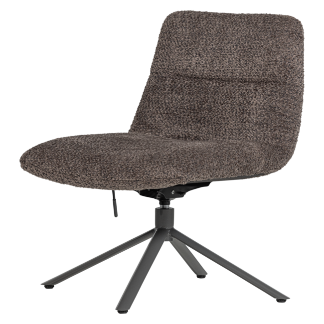 Woood Soren Verstelbare Draaifauteuil Wollig Bruin