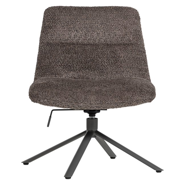 Woood Soren Verstelbare Draaifauteuil Wollig Bruin