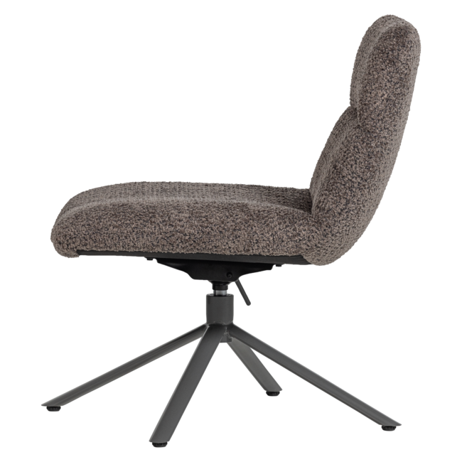 Woood Soren Verstelbare Draaifauteuil Wollig Bruin