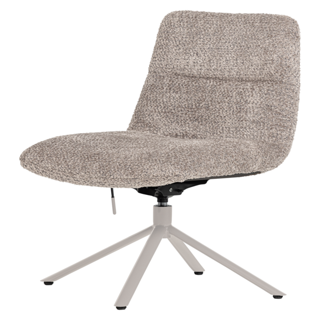 Woood Soren Verstelbare Draaifauteuil Wollig Grijs