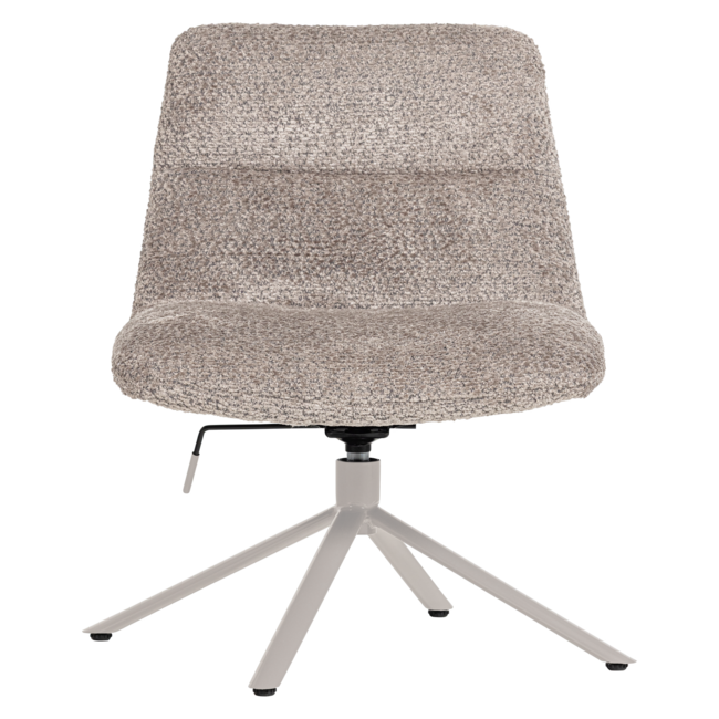 Woood Soren Verstelbare Draaifauteuil Wollig Grijs