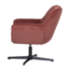 Woood Wibo Draaifauteuil Mat Velvet Bruinrood [fsc]