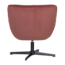 Woood Wibo Draaifauteuil Mat Velvet Bruinrood [fsc]