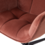 Woood Wibo Draaifauteuil Mat Velvet Bruinrood [fsc]