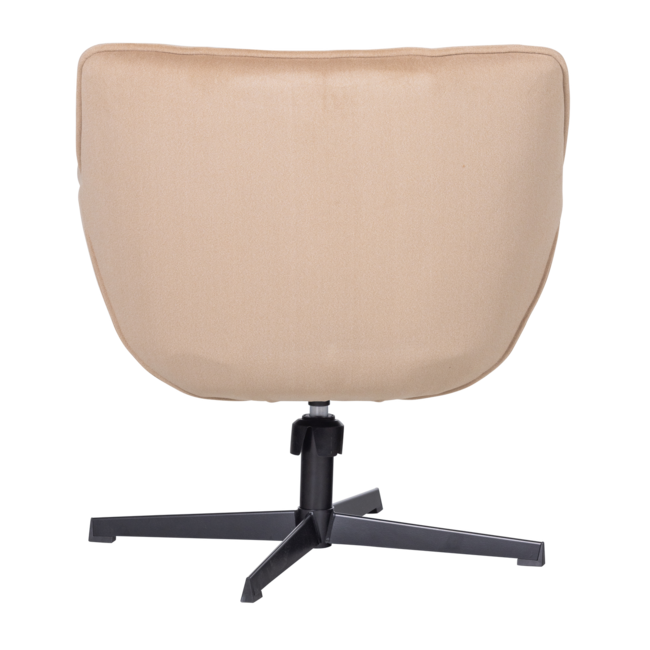Woood Wibo Draaifauteuil Mat Velvet Zand [fsc]