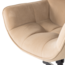 Woood Wibo Draaifauteuil Mat Velvet Zand [fsc]