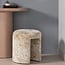 Woood Charlie Gestoffeerde Kruk Structuur Stof Beige [fsc]