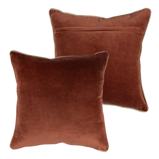 Woood Zena Kussens Roze/Roestbruin - Set Van 4