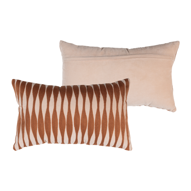 Woood Zena Kussens Roze/Roestbruin - Set Van 4