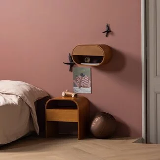 Woood Momo Hangend Ladekast/Nachtkastje Hout Bruin [fsc]