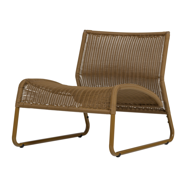 Woood West Tuin Loungestoel Honinggeel