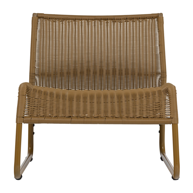 Woood West Tuin Loungestoel Honinggeel